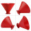 (2-pack) Dual-Pack Cone Shape Ice Scraper with Funnel Feature, Efficient Windshield Winter Care Tool, Vibrant Red Color 6