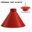 (2-pack) Dual-Pack Cone Shape Ice Scraper with Funnel Feature, Efficient Windshield Winter Care Tool, Vibrant Red Color 5
