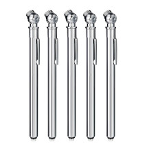 (5-Pack) 3-Pack Pencil-Style Tire Gauges, 10-75 PSI Range with Stainless Steel Construction, for Car and Bike Air Pressure Measurement