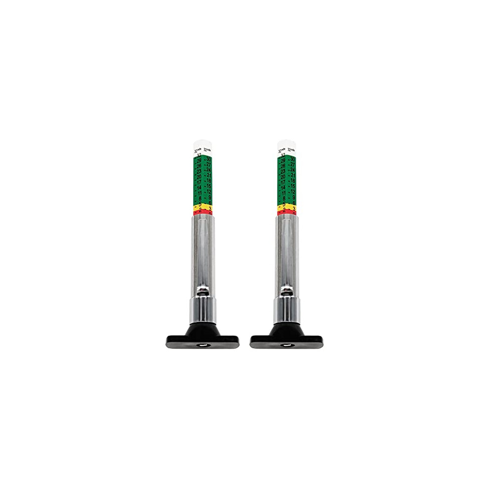 (2-Pack) Professional Tire Tread Depth Gauge, Precise Wear Measurement Tool For Automotive Safety Inspection, 2-Pack Set 7449604224352