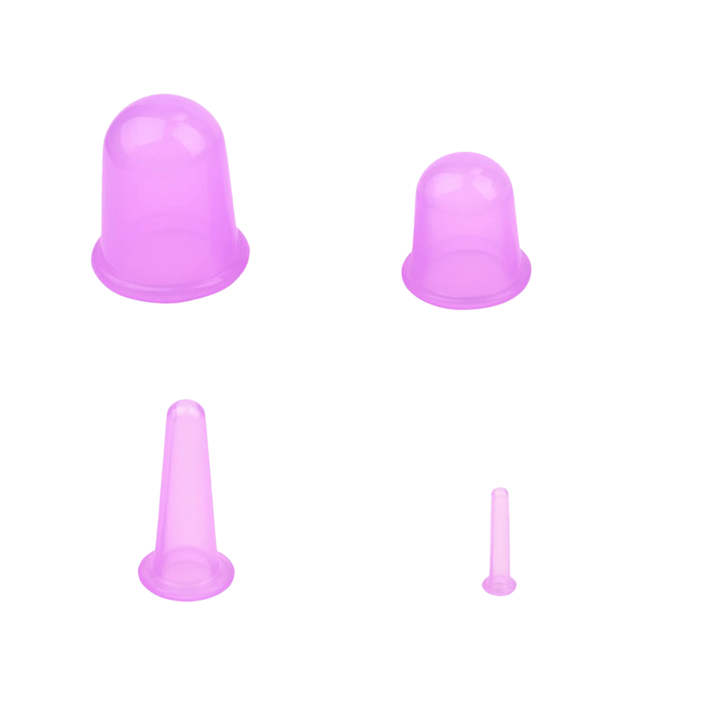(Pink) Vacuum Cupping Massage Kit, Manual Therapy Set for Improving Circulation and Body Contouring.