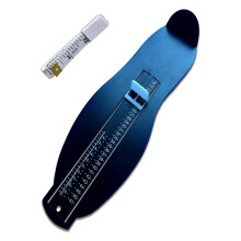 Foot Gauge, Foot Gauge, Shoe Sizer, Ideal for Sizing Shoes, Shoe Size Gauge for Children, Shoe Size Gauge with 1 Tape Measure for Feet (Black)