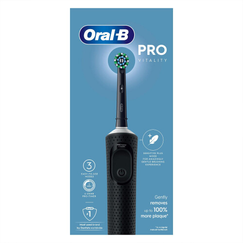 Oral-B Vitality Pro Rechargeable Electric Toothbrush with 1 Brush Heads, Black