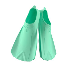 Swim Training Fin Travel Size Flippers Comfortable Silicone Short Swimming Fins for Kids and Adults