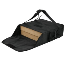 Insulated Pizza Bags  Foldable Pizza Warmer Delivery Bag  Dessert Tray Insulated Bag  Pizza Takeaway Thermal Warm Cold Bag, Black