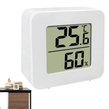 Humidity Meter,Room Temperature Gauge Accurate Electronic LCD Display Meter for Refrigerator Baby Room RV Greenhouse Laboratory