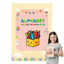 Drawing Book for Children, Letter Writing Exercise Book, Travel Toy for Toddlers and Girls with Color and Number Learning