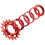 Freewheel Replacement Flywheel, 18T, Singlespeed,  Strength, Flywheel, Sprocket Part for Fixed Gear Bikes, Red 1