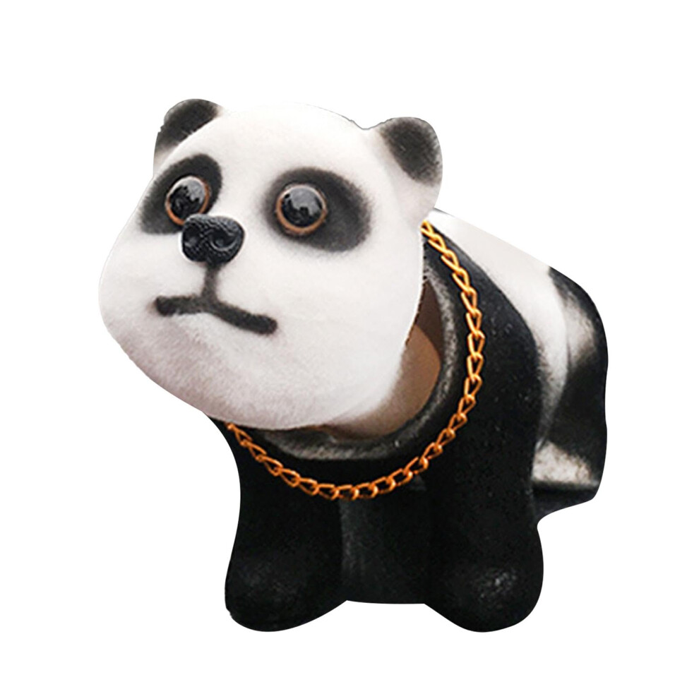 Car Dashboard Bobble Head, Panda Car Dashboard Head Shaking Panda Statue 9426802225488
