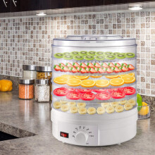 Dehydrator For Fruit And Meat Electric 5Tray Food Dehydrator With Even Drying