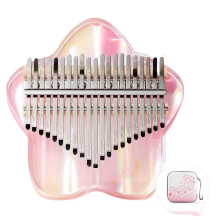 Cute acrylic kalimba thumb piano, 17/21 keys, creative kalimba piano, beginner, calimba music keyboard, musical instrument finger piano (21 keys).