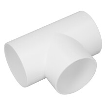 PVC 3-Way Duct Connector, Corrosion Resistant, 4in Pipe Fitting