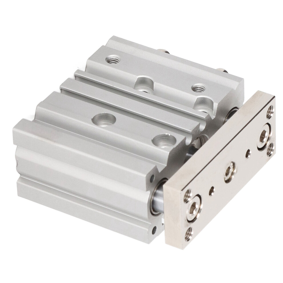3 Rod Pneumatic Cylinder 16Mm Bore 20Mm Stroke Aluminum Alloy 8301374974709