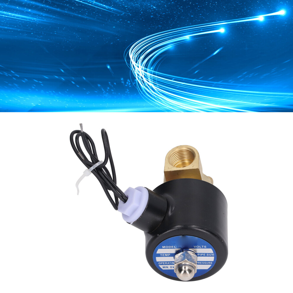 Brass 2W Solenoid Valve 3/8In Dc24v Normally Closed Water Gas Oil 5061381074825