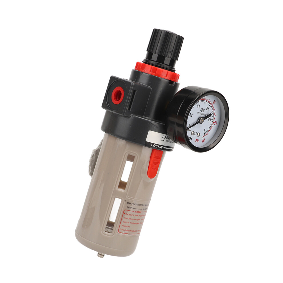 G1/4 Aluminum Air Filter Regulator, 60Ml Water Separator, Model Bfr2000 7901371055275