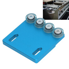 Edge Bander Auxiliary Wheel 4 Rollers 8.8cm Aluminum PU for Edge Banding Machine