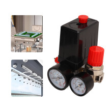 Luftkompressor Druckschalter 0-180PSI 4-Wege-Steuerungsventil mit Manometer