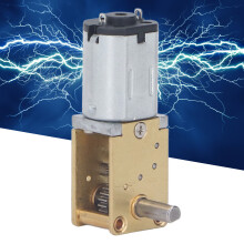 12V DC Worm Gear Motor 7.5mm Shaft 27RPM High Torsion