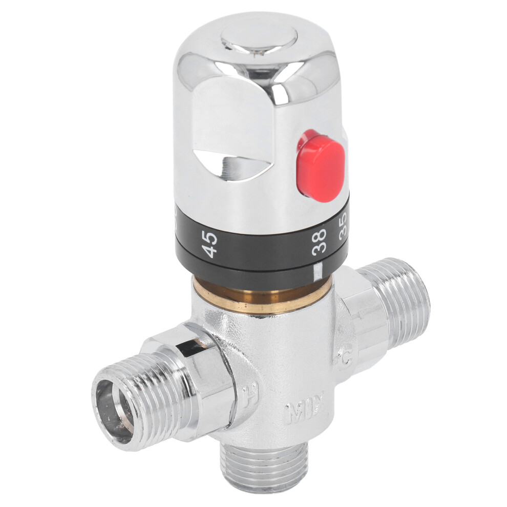 Thermostatic Mixing Valve G1/2 Brass Hot Cold Water Temperature Control Dn15 5011368827630