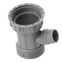 Küchenablauf Adapter PP Für Spülmaschine Und Überlauf Grau
