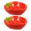 2Ud Cerámica Roja Fresa Para Postres Y Decorar 9