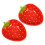 2Ud Cerámica Roja Fresa Para Postres Y Decorar 11