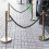 Twisted Queue Rope For Crowd Control, Black 7 Ft (215 Cm), Stanchion Rope With Silver Hook For Carpet Events 4
