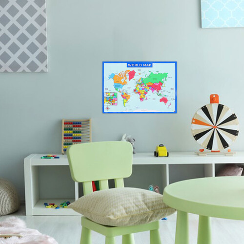 1Ensemble Carte Solaire En Papier Uv Décor Éducatif Mural 2