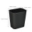 2Pcs Black ABS Waste Basket Trash Can for Office Bathroom 2