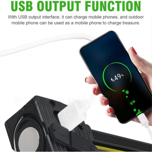Posing Lamp USB Rechargeable Magnetic LED Work Light, 7Level Dimming, 4 Light Modes, Portable Gym Lighting 2