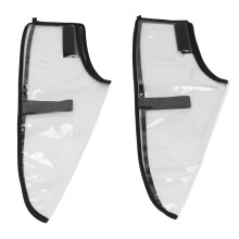 Fleksibelt frisørskoovertræk transparent PVC universal pasform skridsikker fodtøjsbeskytter til salon hospital udendørs brug til halloween-fester