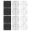 12 Pack Foam Panels Polyester Soundproof Wall Panels Wall-White 2