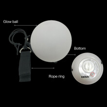 2 Stück Poi-Bälle LED-Bälle 9-Modus 7-Farben-Licht