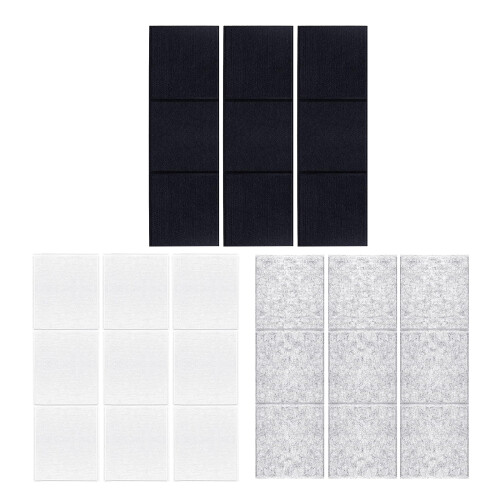 Square Foam Panel Polyester Fiber Wall Panels for-silver gray 1