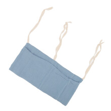 Dark Blue 2-Pocket Adjustable Baby Bedside Storage Bag for Toys