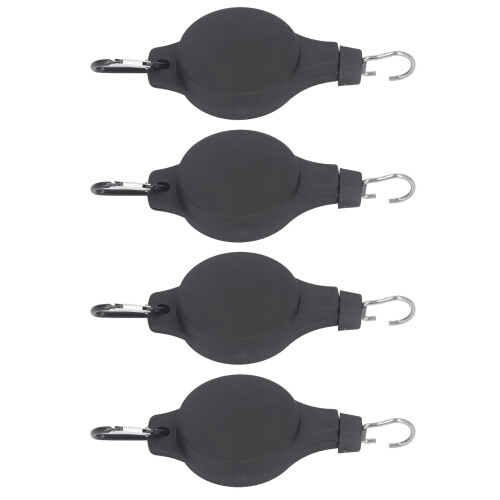 4pcs Retractable Plastic Hooks for Baby Stroller Toy Storage 12.8cm