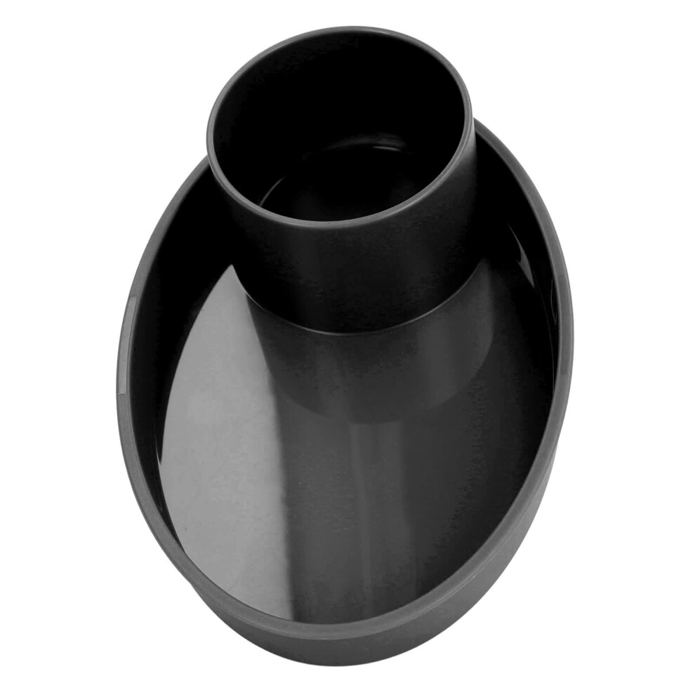 Portable Car Seat Snack Tray With Rotating Cup Holder - Black 4661368756525