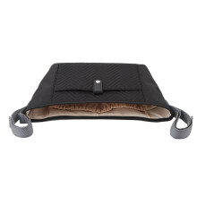 Große wasserdichte Kinderwagen-Aufbewahrungstasche, 33x12x19,5 cm, mit mehreren Taschen, Schwarz