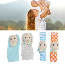 4pcs Baby Rattle Socks, Plush Octopus Soft & Light, 17cm