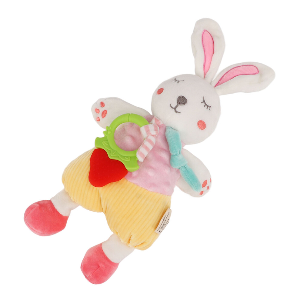 Baby Rabbit Plush Teething Toy 33x19x6.5cm Soft Polyurethane