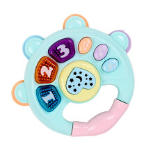 Baby Grab Shaker Toy for 0-1 Year Olds - Green Plastic Musical Rattle