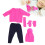 Puppenkleidung Pullover Hosen Hüte Schal 5