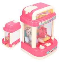 Children's LightPink Claw Doll Machine Mini Toy Grabber with Sounds