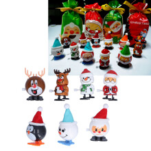 7-teiliges Weihnachts-Windspielzeug-Set, Weihnachtsmann & Schneemann, ABS-Kunststoff