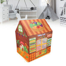 Kinder faltbares Spielzelt – 113x97x77cm Stoff-Spielhaus mit Fenster