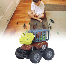 Inertie Dinosaur Transportauto Spielzeug mit beweglichen Türen für Kinder ab 3 Jahren