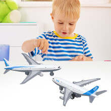 2 Pcs Alloy Airplane Model Set, Portable Pull Back Toys, 14x13x5cm