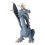 Drachenmodellfigur, blauer Kunststoff, lebendiger, 4