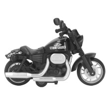 16-teiliger Skalen-Aluminium Motorradspielzeug mit Sound und Licht, 3x LR41 Batterien, Schwarz