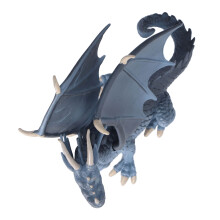 Blauer Kunststoff-Drache Modellfigur, lebhaftes niedliches Spielzeugdekor, 10 cm